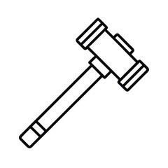sledge hammer tool construction equipment icon