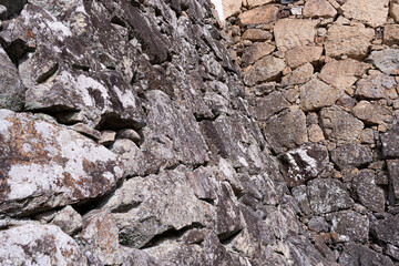 Stone Wall of a Traditional Japanese Castle
