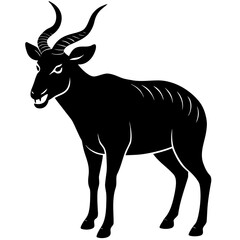 Angry Nilgai Face Illustration
