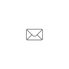 Line art mail icon with transparent background PNG and JPEG image for your business