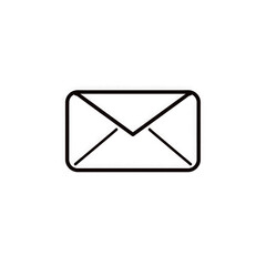 Line art mail icon with transparent background PNG and JPEG image for your business