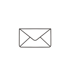 Line art mail icon with transparent background PNG and JPEG image for your business