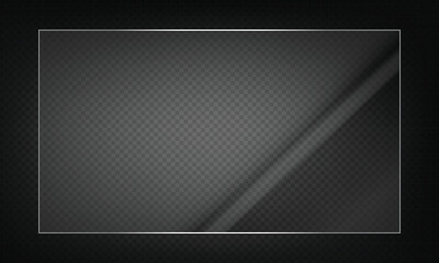 16:9 vector image of a mirror reflection, suitable for application on glass, plastic, or acrylic window surfaces. Offers a glossy, luminous appearance with bright highlights and transparency. 