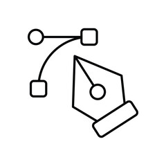 Pen Tool Icon vector stock illustration
