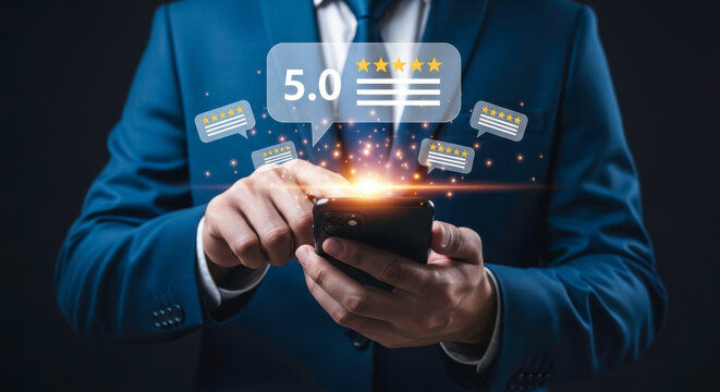 Online reputation management five star rating customer feedback review orm business growth strategy