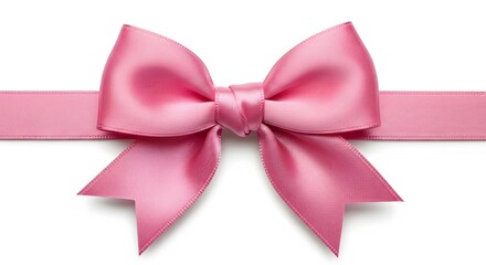 Elegant Pink Satin Ribbon Bow Perfect for Gift Wrapping, Decorations, and Festive Occasions