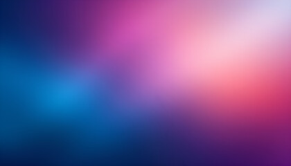Fototapeta premium Illustration of a vivid blue, purple, and pink gradient with soft light