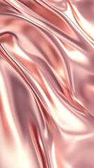 vertical composition of a vibrant 3D metallic surface flowing