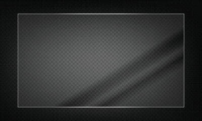 16:9 vector image of a mirror reflection, suitable for application on glass, plastic, or acrylic window surfaces. Offers a glossy, luminous appearance with bright highlights and transparency. 