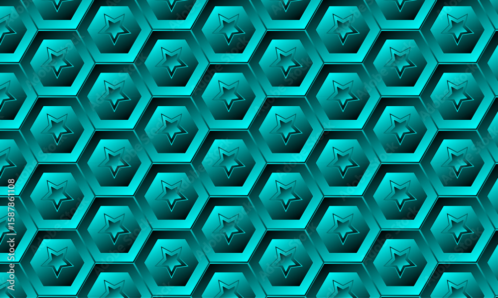 Poster abstract gradient pattern with teal-cyan color for texture, infographic, media, seminar – seamless 3