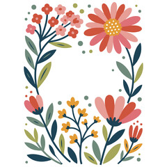 Boho Retro Flower Sublimation for t shirt, printing, wall art