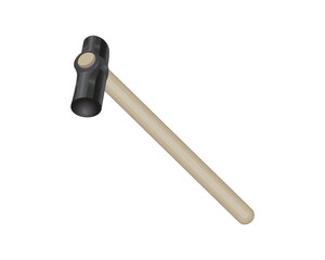 Vector illustration design of a tool called a sledgehammer which is useful for construction work such as demolition or breaking rocks or concrete and so on.