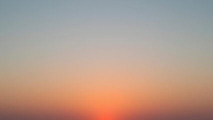 Obraz premium Sunrise Sky with Glowing Horizon Line