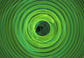 Fractal colored abstract on black background