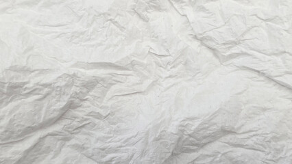 Obraz premium Close-up of wrinkled white paper texture