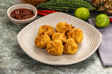 Tibetian cuisine - Momo stuffed dumplings