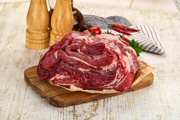 Raw beef meat for cooking