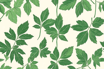 Aralia Minimalist seamless pattern background vector
