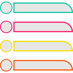 Obraz premium Infographic List Element