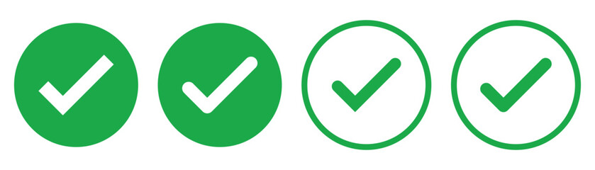checkmark icon color editable on white background © Adobe boss