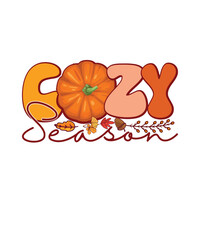 Groovy Fall T-shirt Design Cozy Season
