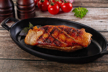 Roasted duck breast fillet meat