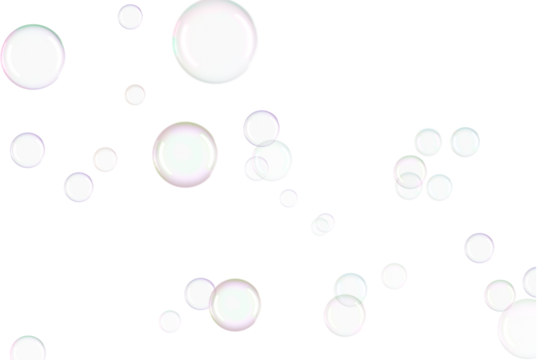 Soap bubble overlay element effect Transparent