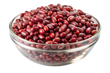 Azuki beans red beans isolated on transparent surface PNG transparent background