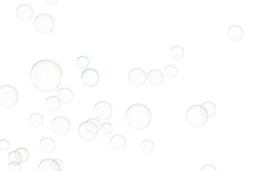 Transparent soap bubble overlay effects pattern