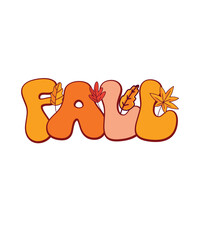Groovy Fall T-shirt Design