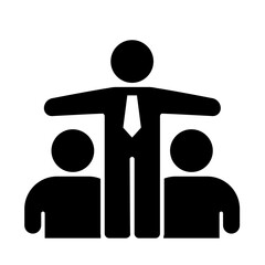 Team Collaboration & Leadership Icon