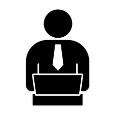 Professional Employee and Productivity of Stickman Charatrer Icons