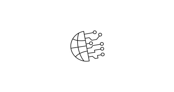 Cloud Computing Network Technology Animation