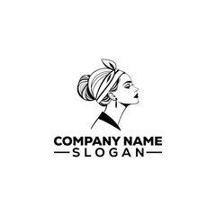 Woman Profile with Laurel Wreath Emblem