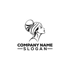 Woman Profile with Laurel Wreath Emblem