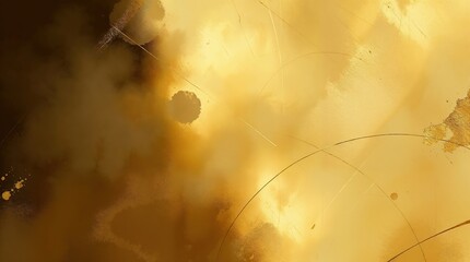 A gold and brown background with a lot of splatters and dots