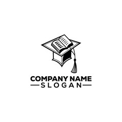 Graduation Cap and Open Book Icon