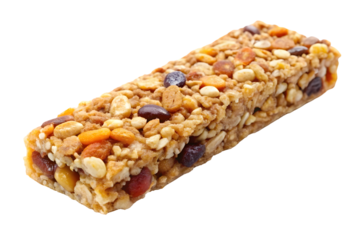 Cereal bar isolated on transparent surface PNG transparent background
