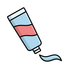 toothpaste iconvector design template in white background