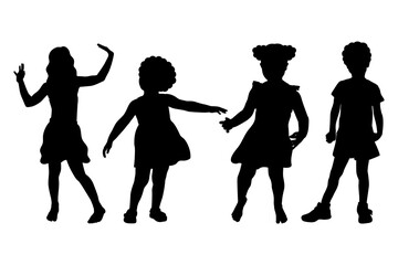 silhouettes of women