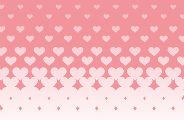 イラスト素材・ハート柄の背景素材