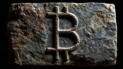 Bitcoin Carved in Stone: A Symbol of Cryptocurrency's Enduring Legacy