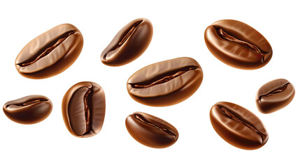 Coffee beans on white background isolated on white background
