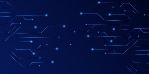 Blue network. Abstract connection on gradient background. 3D Network technology background with dots and lines for desktop. Ai system background. Line background, network technology. eps10