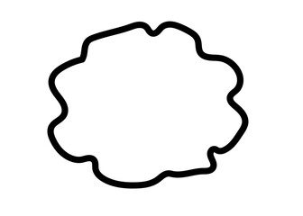 Abstract wavy round shape for backgrounds and creative layouts