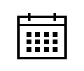 カレンダーアイコン/ calendar icon / スケジュール・予定・日程・表