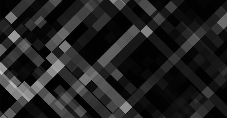 Intersecting gray lines and transparent blocks create a structured, minimalist abstract pattern on a dark backdrop, radiating a modern geometric and monochrome aesthetic