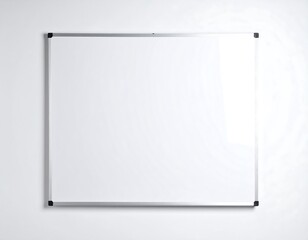 Empty white board on a wall