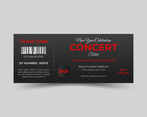 unique ticket design for event
