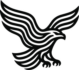 Stylized Eagle in Flight